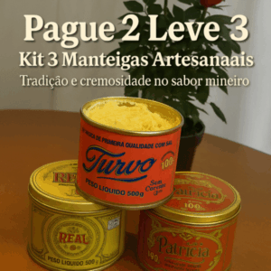 Kit 3 Manteigas 500g (Real + Turvo + Patricia)
