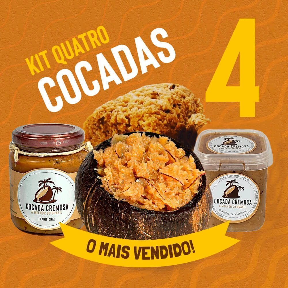 Kit com 4 Cocadas Cremosas (O Mais Pedido, IMPERDÍVEL) - Imagem 2